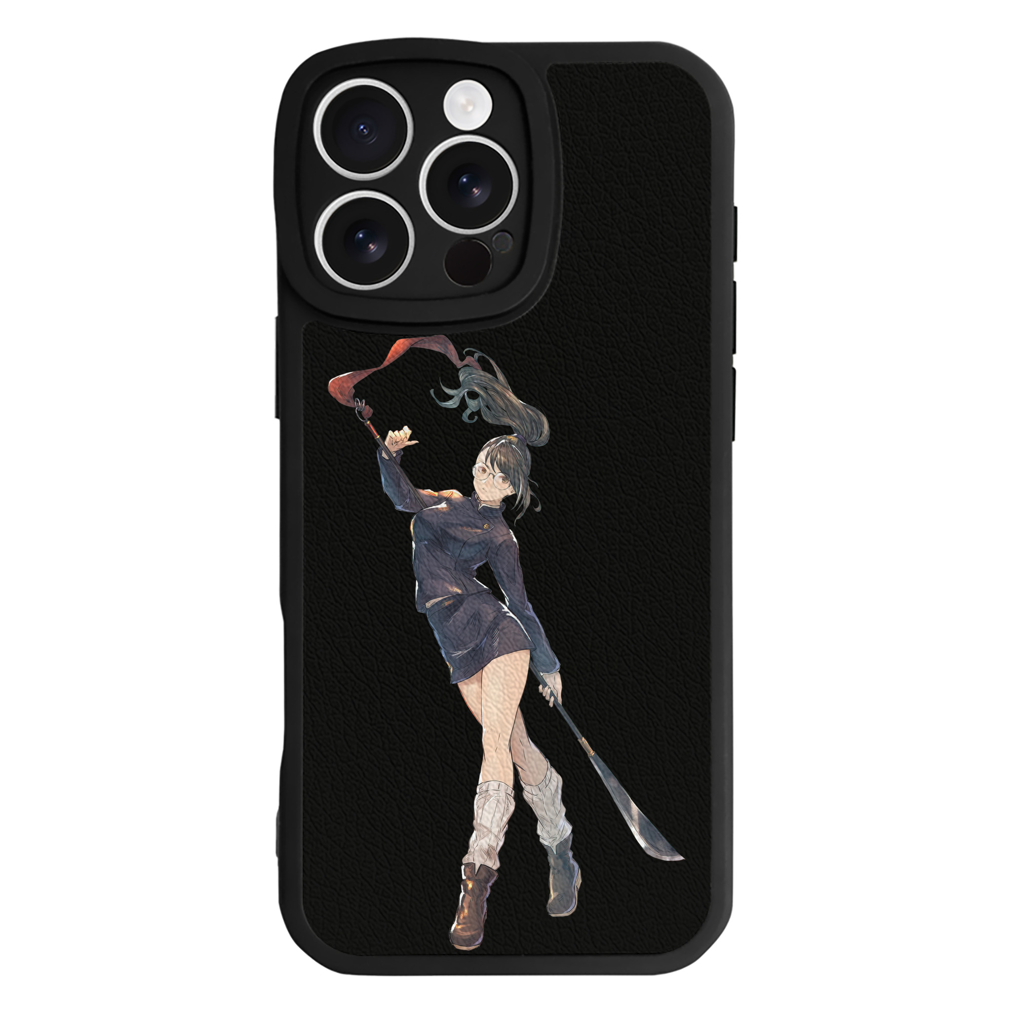 （画像用） 呪術廻戦 Jujutsu Kaisen 【iPhone 16シリーズ対応】シリコンスマホケース（レザー調） 材質：シリコン